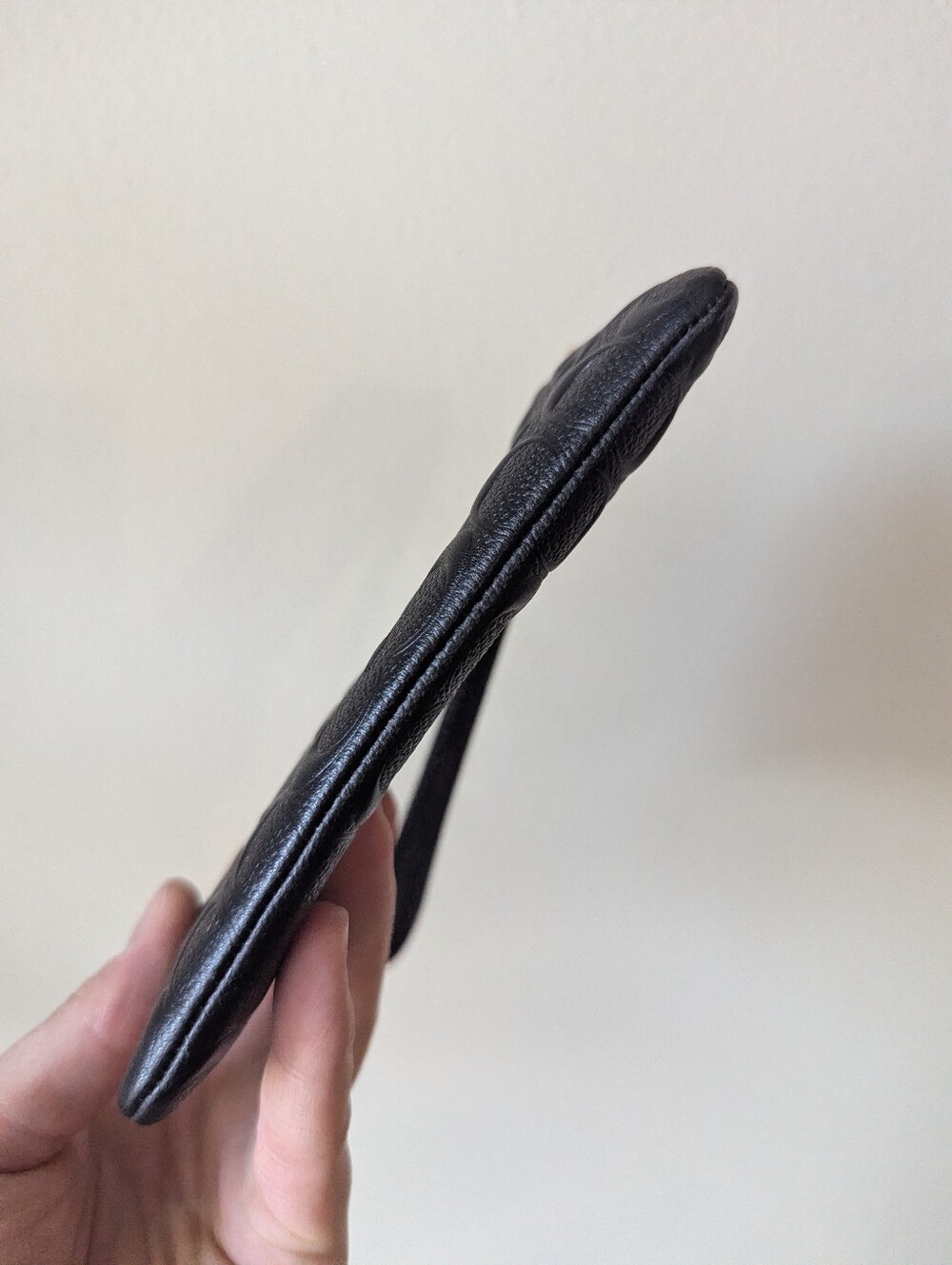 Coach Corner Zip Leather Wristlet - Picture 5 of 6